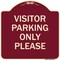Signmission Visitor Parking Visitor Parking Please Heavy-Gauge Aluminum Sign, 18" x 18", BU-1818-22724 A-DES-BU-1818-22724 - alternate 1